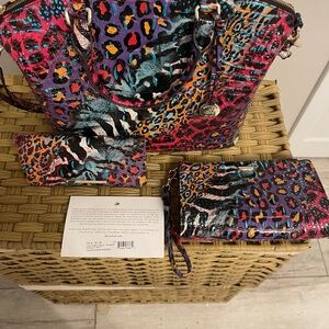 Brahmin Large Duxbury 3 piece set in Stampede- NWOT